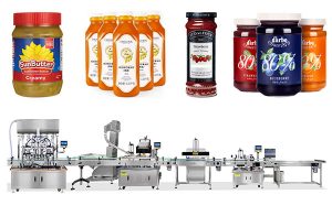 Automatic 6 Heads Pistons Jam Jar Filling Machine Line