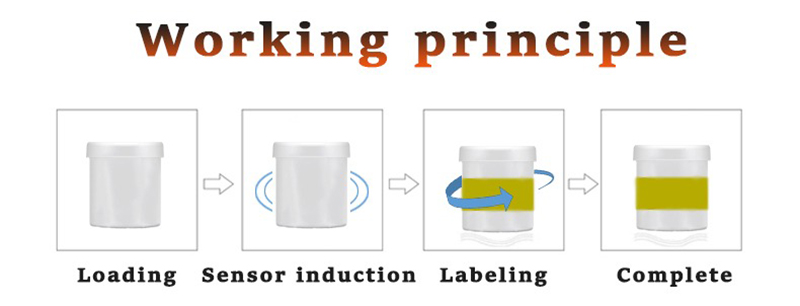 Samodejni stroj za označevanje nalepk z velikimi okroglimi steklenicami