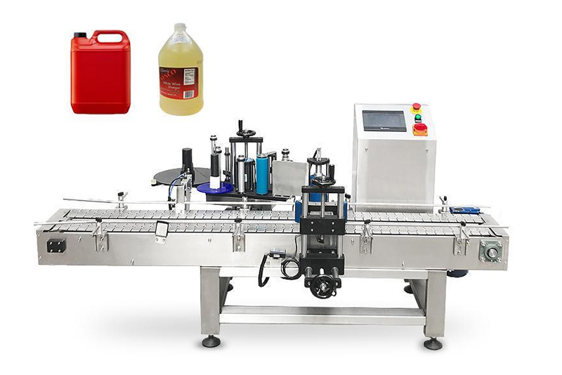 Automatic Big Round Bottles Bucket Pail Barrel Sticker Labeling Machine