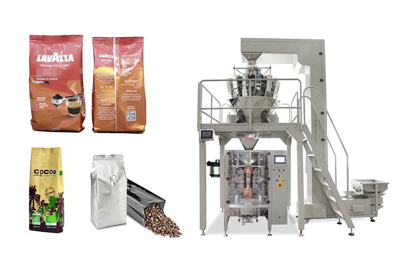 Automatic Coffee Bean Pouch Packaging Machine With Exhaust Valve