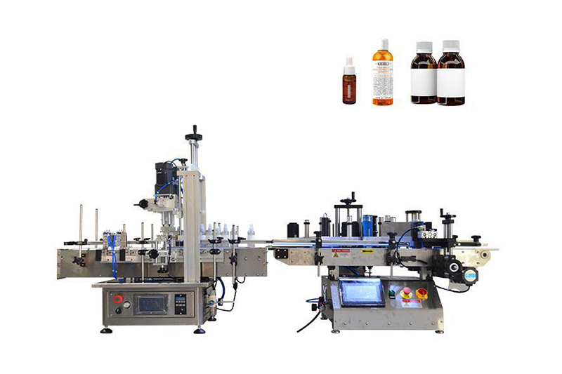 Automatic Desktop Round Bottle Capping Labeling Machine