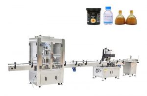Máquina automática de llenado y tapado de pistón de pasta líquida