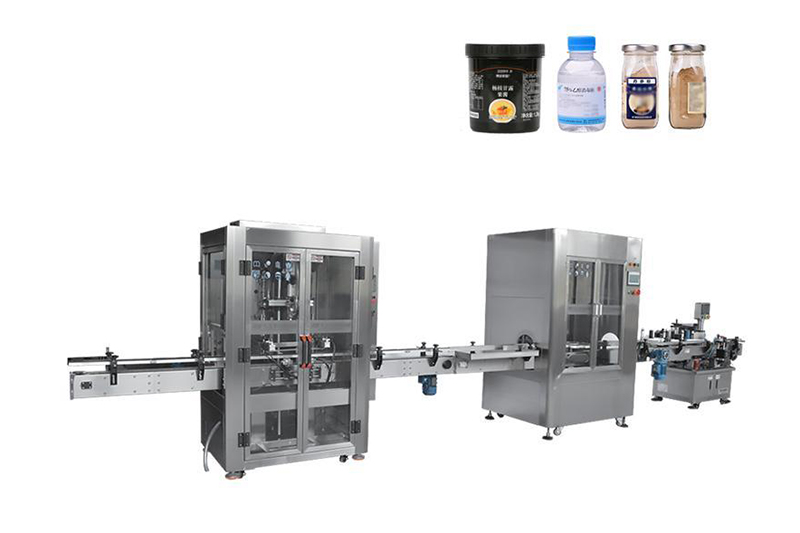 Automatic Peanut Oil Filling Capping Labeling Machine Production Line