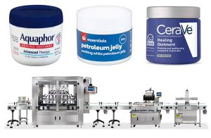 Automatic Petroleum Jelly Filling Machine Line With Labeling Machine