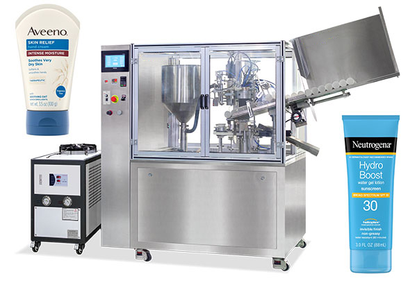 Automatic Plastic Tube Filling And Sealing Machine With Water Cooler