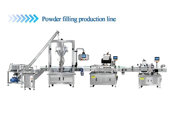 Automatic Powder Filling Capping and Labeling Line