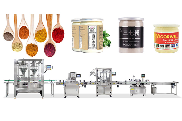 Automatic Premium Powder Canister Filling Seaming Labeling Line