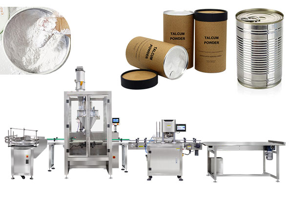 Automatic Talcum Powder Filling Machine For Cans And Tins