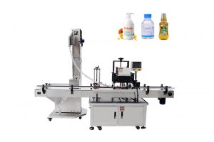 Automatic Threaded Pump Head Cover Milk Bottle Screw Capping Machine