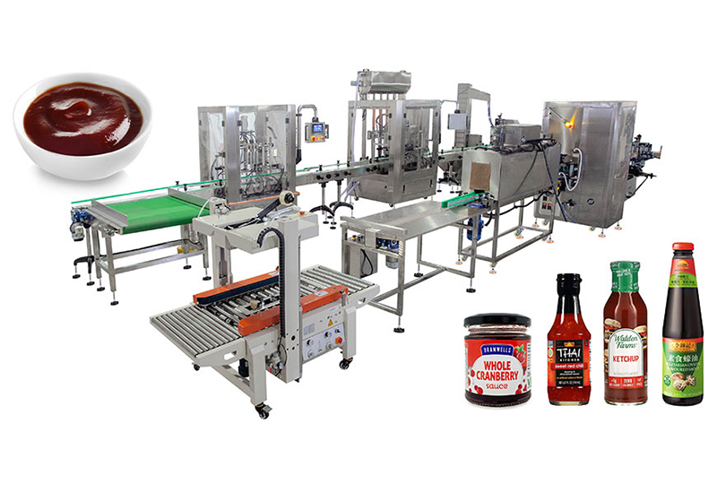 Fully Automatic Food Bottle Liquid Filling Machine Line