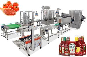 Fully Automatic Ketchup Bottle Filling Machine Line