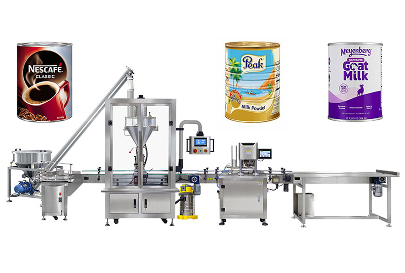 Fully Automatic Powder Can Filling Machine Line