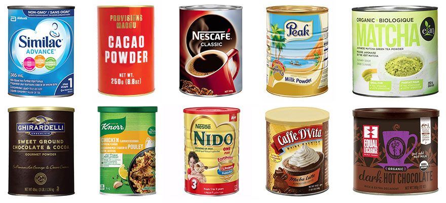 Machine de ligne de remplissage automatique de canettes de poudre sèche