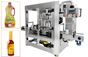 Automatinė stūmoklinio servo variklio butelių pildymo mašina
