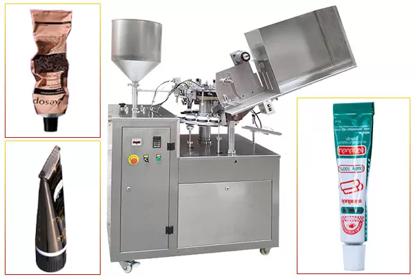 Machine de remplissage et de scellage de tubes métalliques en aluminium entièrement automatique